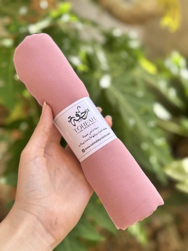 Foulard mousseline rose