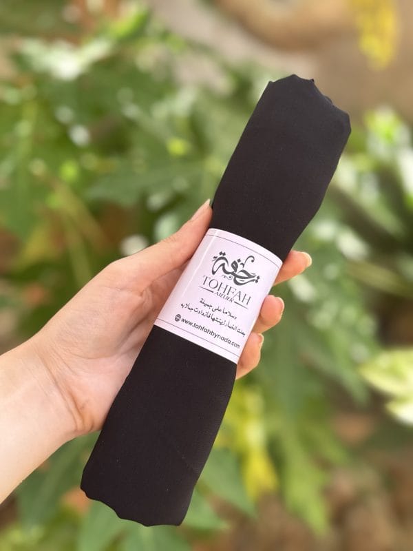 Foulard mousseline noir