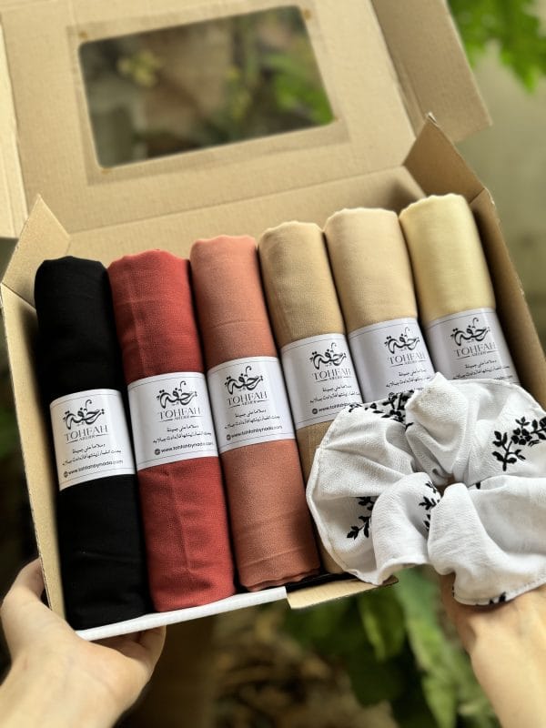 Box mousseline mixte 6 foulards